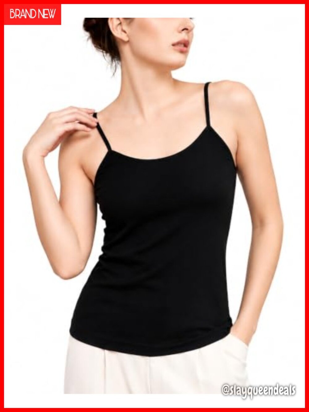 Women's Seamless Slim Fit Camisole Lightweight Layering Tank Top